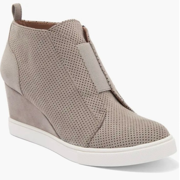 Linea Paolo Felicia Gray Wedge Ankle Boots Sneaker Size 10 - Picture 1 of 11